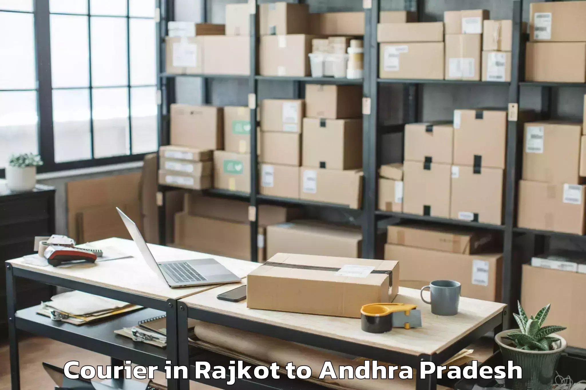 Easy Rajkot to Varadaiahpalem Courier Booking